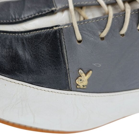 Vintage Florsheim Custom Playboy Bunny Dress Shoes Mens Leather Spectators main image 5